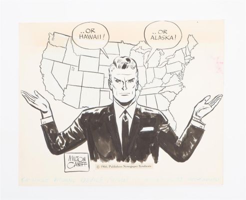 Caniff, Milton ‘Chinese Atomic Device might be assembled anywhere’ | Comic Art Masters