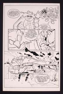 Original Art from Sonic the Hedgehog #182 (2008), Page 14 Pencils by Tracy Yardley, Inks by Jim Amash