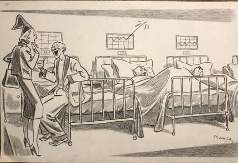 Giovanni Mancai | illustrazione umoristica - umoristica | Catawiki