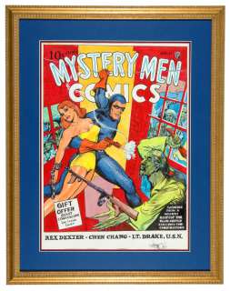 JOE SIMON â€œMYSTERY MEN COMICSâ€ NO. 11 BLUE BEETLE COVER RECREATION.