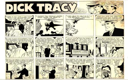 Gould - DICK TRACY, PEAR SHAPE, Sunday (07/03/1949) | Russ Cochran