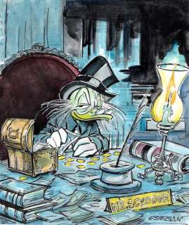Millet | Scrooge McDuck - Esteban - Original Drawing | Catawiki
