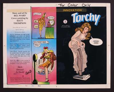 Cover Proof for Torchy #2 (1991) by Matt Thompson | mycomicshop.com