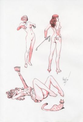 Vince | NYMPHES – Dessin original 41 | Galerie Barbier