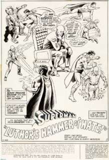 Curt Swan | Action Comics, issue 423, Page 1, Superman, 1973 | Galerie 9ème Art