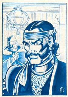 Magnus | Magnus, Roberto Raviola - I Briganti Cranio di pantera ill. originale - Page volante | Catawiki