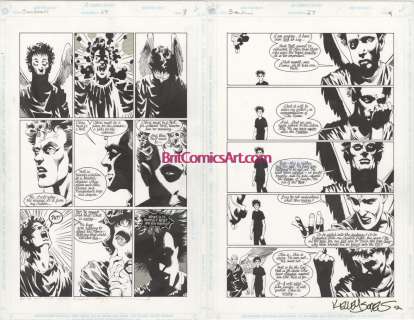 Kelley  Jones - Sandman 27 pg 8 & 9 kelley jones - season of the mist issue 27 page 8-9