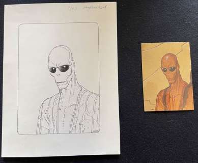 Moebius | Moebius - Dessin original - Boaz, the Cydberg assassin - (1993) | Catawiki