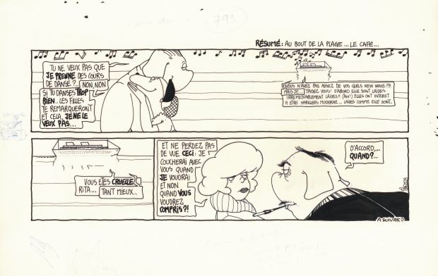 Régis Franc | 1989 - Le café de la plage | Huberty Breyne Gallery