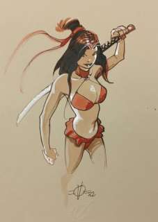 Olivier Vatine | Vatine, Olivier - Cixi de Troy - Dessin original - Cixi - (2022) | Catawiki