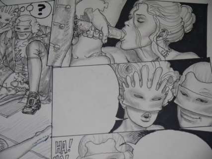 Von Gã¶Tha, Erich | Erich von GÃ¶tha - Dessin Ã  l’encre de chine - Les Malheurs de Janice T.4 - (2002) | Catawiki