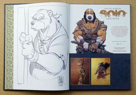 Oscar Martin | Solo - Tirage de luxe "Solo 04 Legatus" + 3 ex-libris + dédicace - TL - Signé et numéroté - Cartonné - EO (2019) | Catawiki