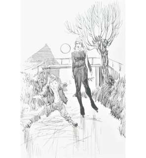 STRAATEN, PETER VAN (1935-2016). BOY STRUGGLING ON ICE | Zwiggelaar Auctions