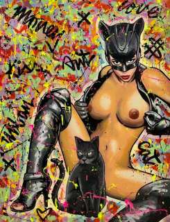 Alberto Ricardo | Catwoman - Artwork - Dimensiones: 130x100 cm - (2022) | Catawiki