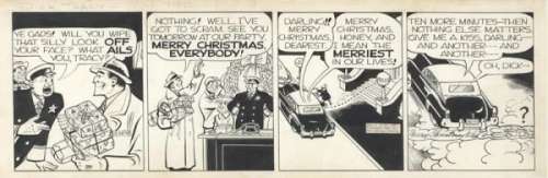 83: Gould Dick Tracy daily 12/24/49 original comic art | Russ Cochran
