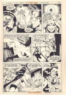 Jack Abel, James Sherman - Superboy & the legion of super-heroes #231 p. 9 - fatal five - 1977 signed