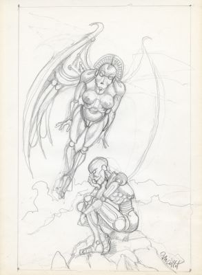 Jean-Michel Nicollet | MEKANOPOLIS – DESSIN ORIGINAL 019 | Galerie Barbier
