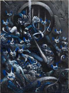 Cromwell - Peinture intitulée "Washington Dead Cats Tribute". Signée au dos - Anita Bomba