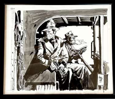 Jordi Bernet | Bernet - Unpublished original illustration - Torpedo and Rascal | Catawiki