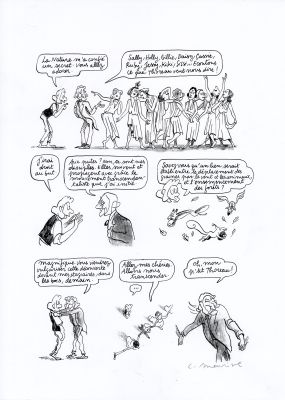 Catherine Meurisse | LE CLAN DE WALDEN – PLANCHE ORIGINALE 46 | Galerie Barbier