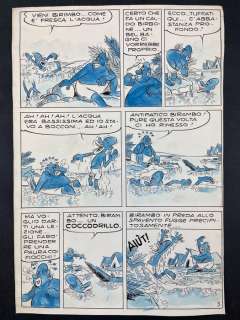 Benito Jacovitti | Benito Jacovitti 1x tavola originale Birimbo e Birambo | Catawiki