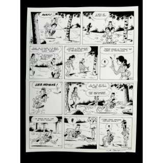 JANVIER Rantanplan planche originale 32 Rantanplan otage | YakaBD