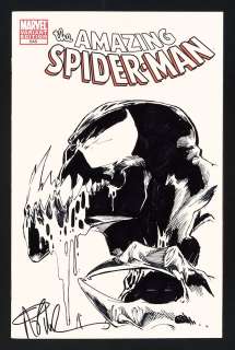 Venom Sketch Cover by Angel Medina on Amazing Spider-Man #648 (2011) | mycomicshop.com