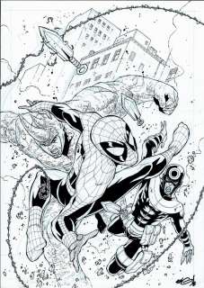 Andie Tong - spectacular spider-man #161 cover (spidey battles rhino & bullseye! ) 2007