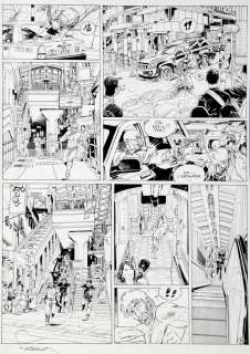 Francq | Largo Winch, planche n°19 Ã  l’encre de Chine… | Millon