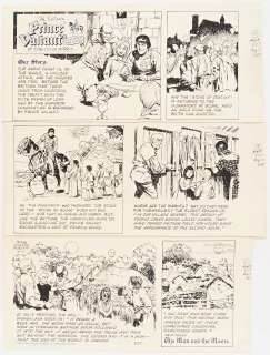 John Cullen Murphy ’’Prince Valiant’’ Sunday Comic Strip Original Artwork -- #3157 Dated 10 August 1997 | Nate Sanders