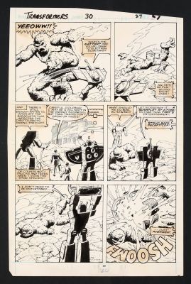Don Perlin | Original Art from Transformers #30 (1987) Page 20 Breakdowns by Don Perlin | mycomicshop.com (Buy It Now)