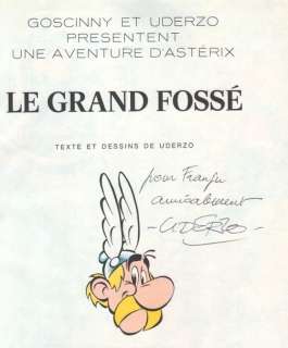 Uderzo. Dédicace manuscrite Astérix | BDEnchères