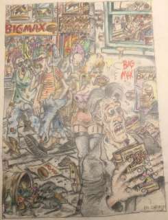 Eric Schreurs | Schreurs, Eric - Originele coverstudie in kleur 1984, George Orwell - (1983) | Catawiki