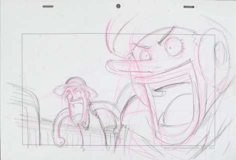 Eiichir Oda (Studio) | EIICHIR ODA ONE PIECE. Un ensemble de 4 croquis préparatoires réalisés | Coutau Bégarie