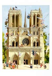 Loup, Jean-Jacques | NOTRE DAME DE PARIS. Encre de Chine et encres de couleurs | Coutau Bégarie