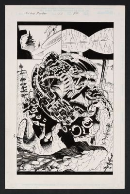 Bob Wiacek, Ron Garney | Original Art from Silver Surfer #123 (1996) Page 22 Pencils by Ron Garney, Inks by Bob Wiacek | mycomicshop.com (Buy It Now)