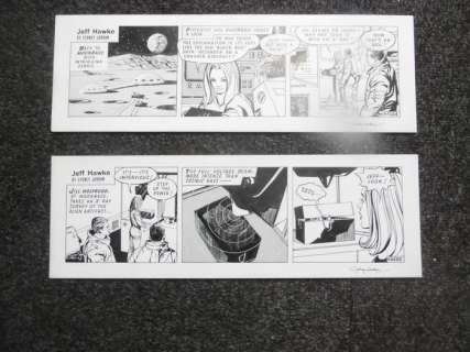 Jordan, Sydney | Jordan, Sydney - 2x Original strip - Jeff Hawke - The Strange Ship - (1969) | Catawiki