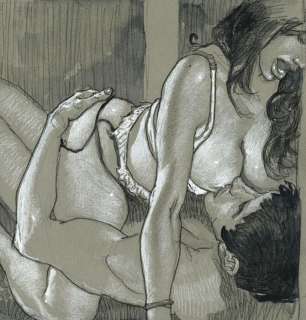 Bleda, Sergio | Bleda, Sergio - Original Drawing - Wednesday For Two - Size: 28 x 21 cm - Signed | Catawiki