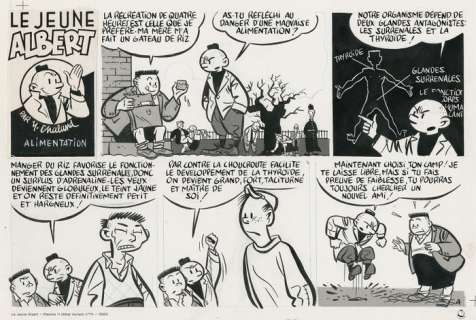 Chaland, Yves | Chaland, Yves - Estampe pigmentaire à tirage unique + certificat + NFT - Le Jeune Albert - (2022) | Catawiki