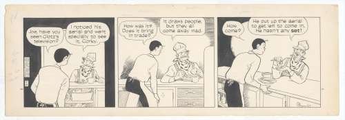 King – "THE OLD COME-ON", GASOLINE ALLEY, Daily Art (12/14/1950) | Russ Cochran
