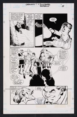 Dick Giordano | Original Art from Cadillacs and Dinosaurs #1 (1994) Page 14 Pencils and Inks | mycomicshop.com