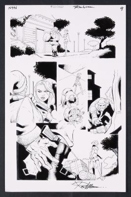Ron Williams | Original Art from Unidentified Notti and Nyce Holiday Issue (c. 2022) by Ron Williams Page 9 | mycomicshop.com