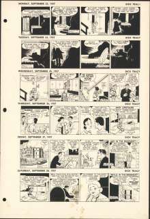 Gould - DICK TRACY, Daily Proofs (09/23~09/28/1957) | Russ Cochran