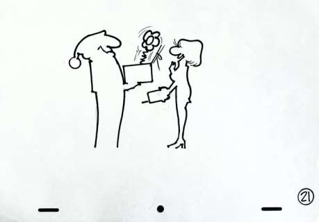 Osvaldo Cavandoli | Osvaldo Cavandoli - studio originale "La linea" | Catawiki