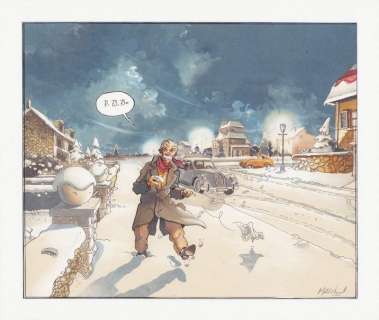 Marchand. Illustration originale | BDEnchères