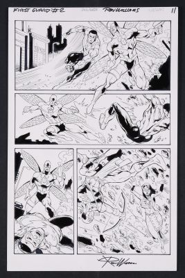 Ron Williams | Original Art from First Guard #2 (2026 G-Man Comics) Page 11 Pencils and Inks by Ron Williams | mycomicshop.com