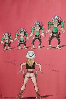 Gürsel, Gürçan | Gürsel, Gürçan - Dessin original couleur - Hommage à Morris - (2019) | Catawiki