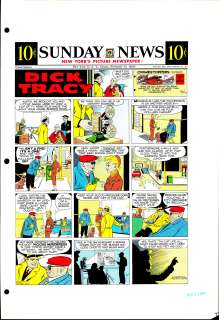 Gould - DICK TRACY, Sunday Color Proof (11/10/1957) | Russ Cochran