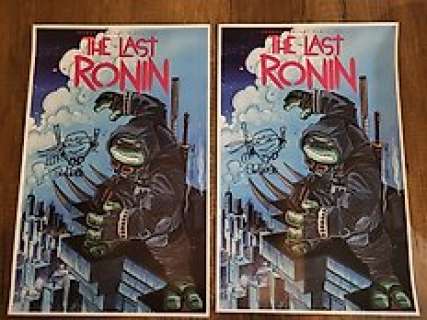 steve lavigne - tortu ninja - 2 afiche tortu ninja format a3 dédicacé steve lavigne0