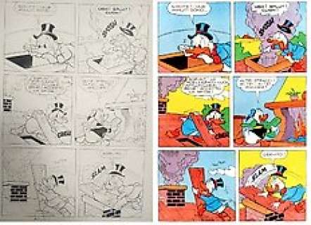 Massimo De Vita, Guido Martina - Topolino I TL 862-A - Massimo De Vita - "Paperino e la botte di Diogene" - original inked page 20 - (1972)